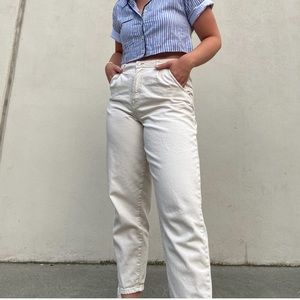 Mango cropped jeans